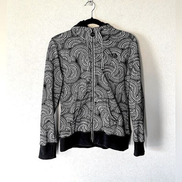 NWOT! The North Face, Black & White, Zip-Up, Hooded, Lightweight Jacket Size Med - Picture 1 of 5